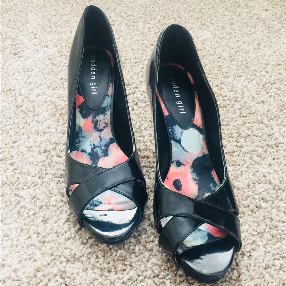 Madden Girl Patent Leather Heel